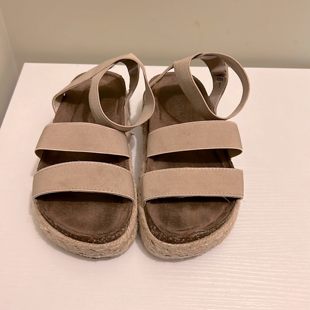 Pierce Dumas Espadrille Wedge Sandal Kids size 1